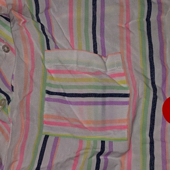 Woven tie front top - Picture 3 of 3